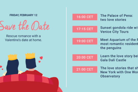 "SAVE THE DATE!" Salviamo il romanticismo a San Valentino 2021 con Tiqets