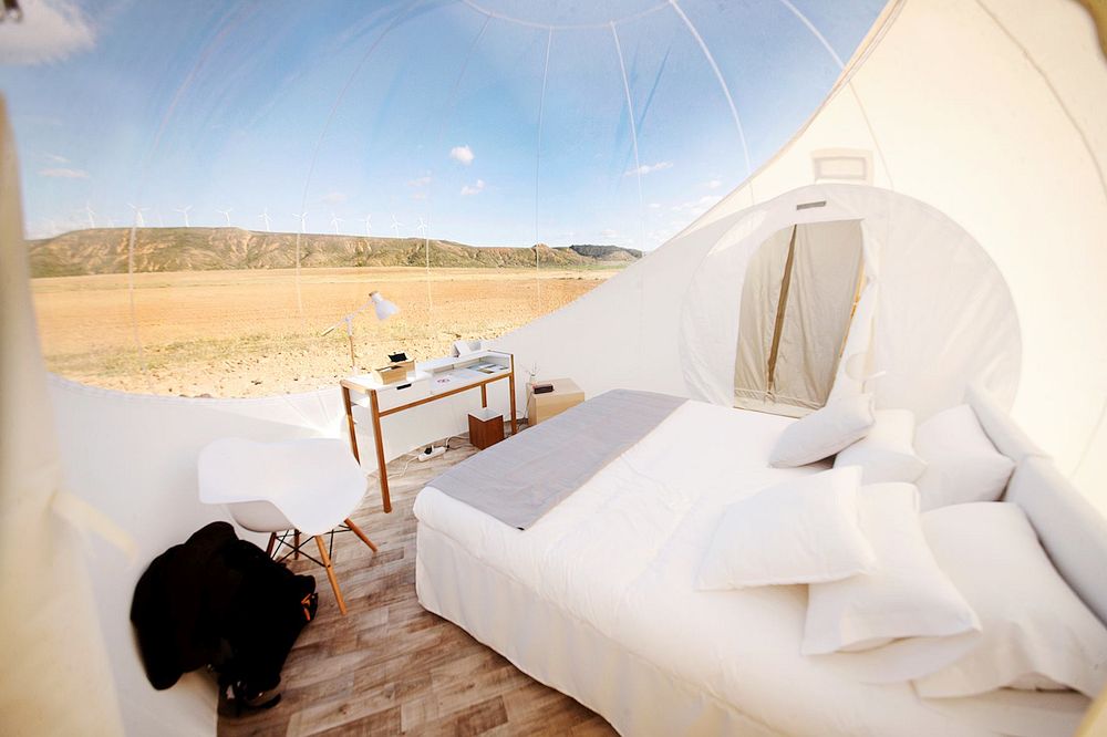 bubble room europa bubble room spagnaHotel Aire de Bardenas, Spagna Desert Bubble Room